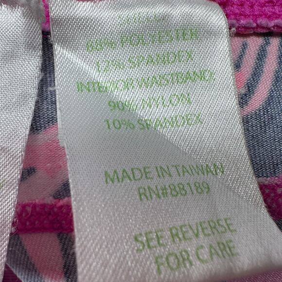 Lilly Pulitzer Luxletic Weekender Cropped Leggings Women’s Medium Jungle Pink - Picture 6 of 9